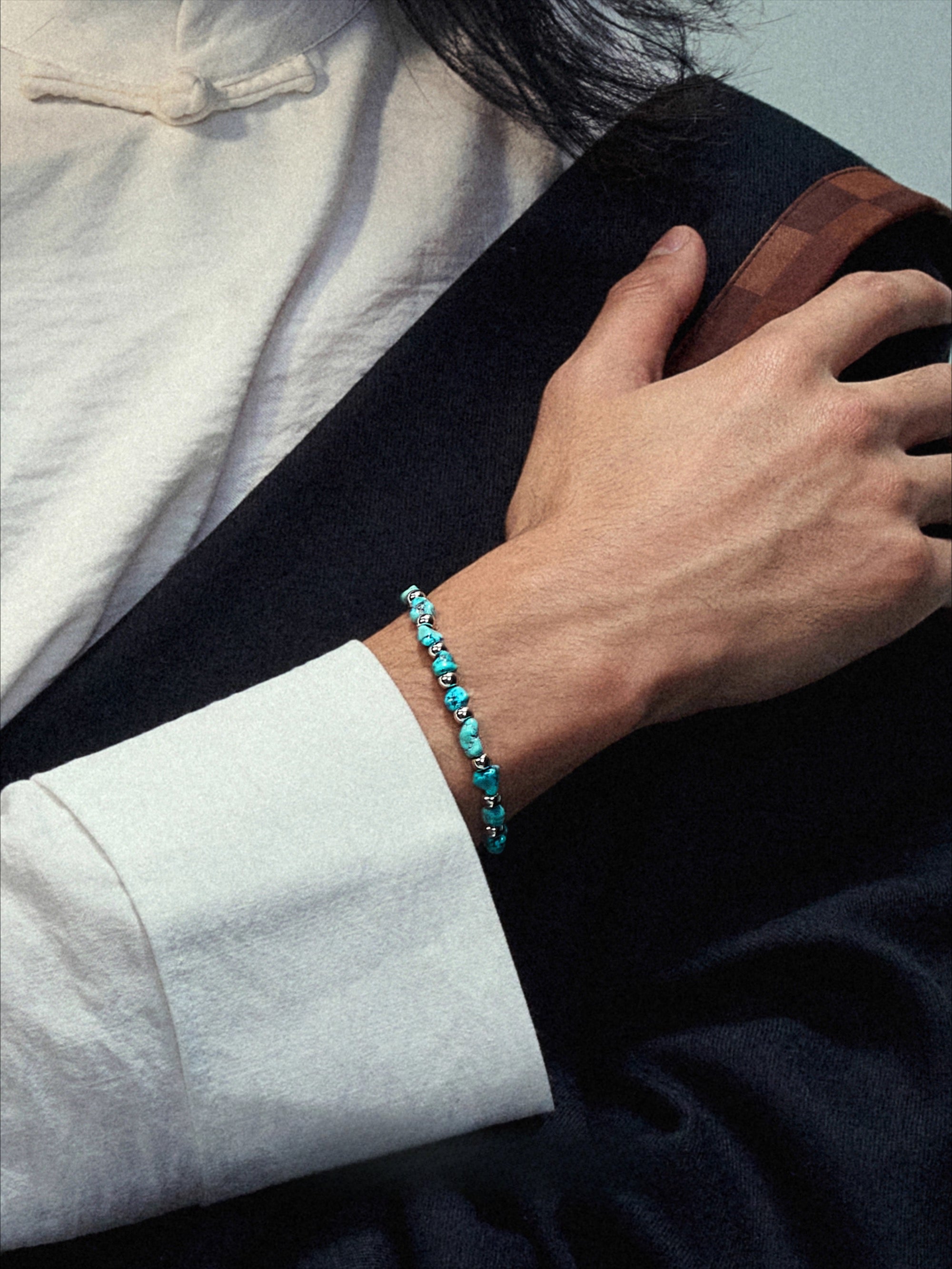 Korakailash Mount Kailash Post-Kora ClearKorakailash Mount Kailash Post-Kora Turquoise Bracelet – Handblessed Himalayan Gemstone Talisman for Daily Calm | Pilgrimage-Infused Spiritual Jewelry