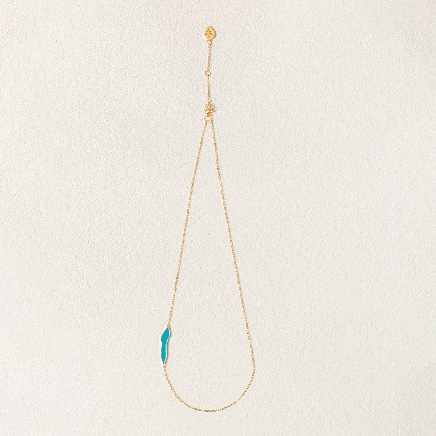 Gajin Xincuo, Holy Lake Ramracuo enamel collarbone necklace, original niche sterling silver gold-plated platinum